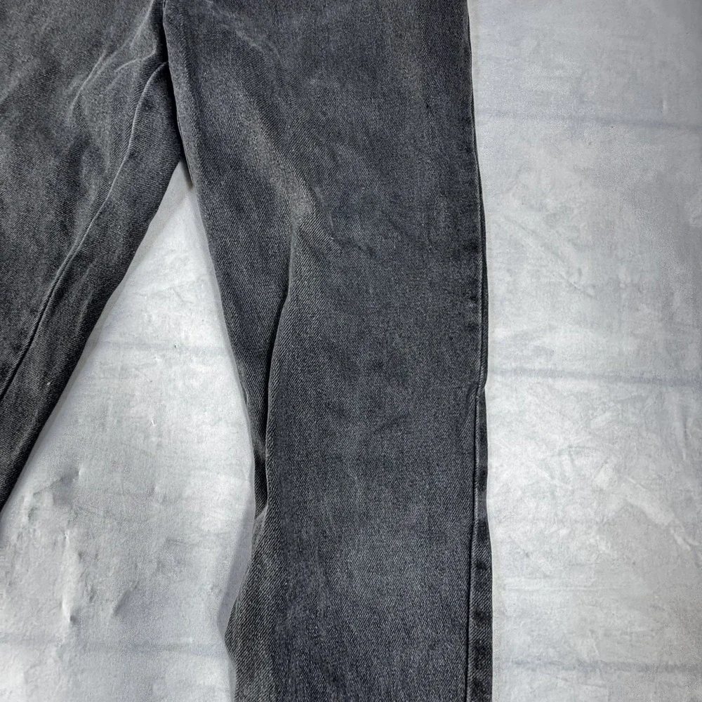 Vintage 80s Filippo Totti Womens Mom Jeans Charcoal Gray Denim Ankle Zip‎ 3/4